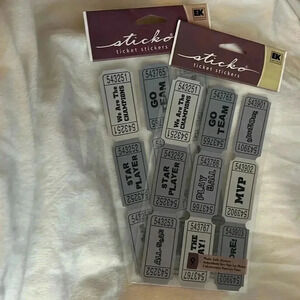 Sticko sports package ticket MVP stickers‎
